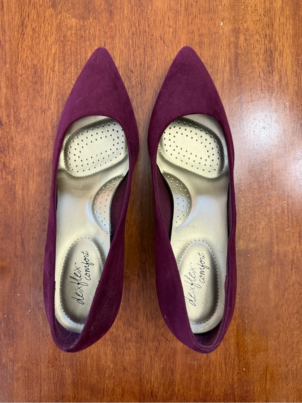 AEROSOLES Burgundy Pointed Toe Pumps